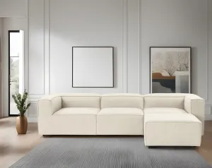 Hanah Home Rohová sedací souprava Fora 296 cm ecru pravá
