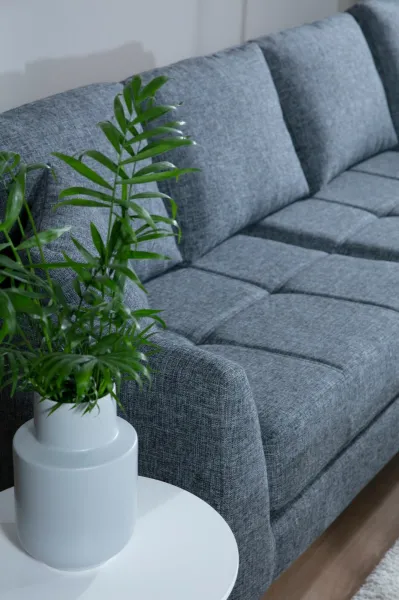 Hanah Home Rohová sedací souprava Tempo 300 cm tmavě šedá pravá
