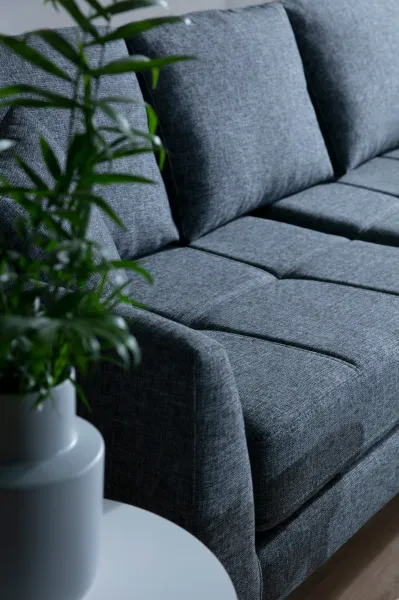 Hanah Home Rohová sedací souprava Tempo 300 cm tmavě šedá pravá