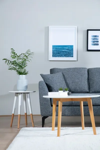 Hanah Home Rohová sedací souprava Tempo 300 cm tmavě šedá pravá