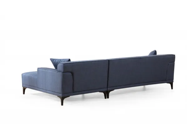 Hanah Home Rohová sedací souprava Petra 250 cm modrá pravá
