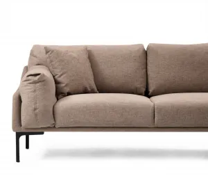 Hanah Home Rohová sedací souprava Leo 255 cm mocha pravá