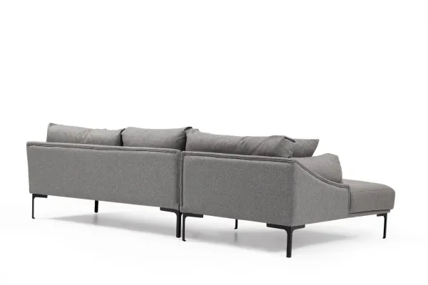 Hanah Home Rohová sedací souprava Leo 255 cm šedá levá