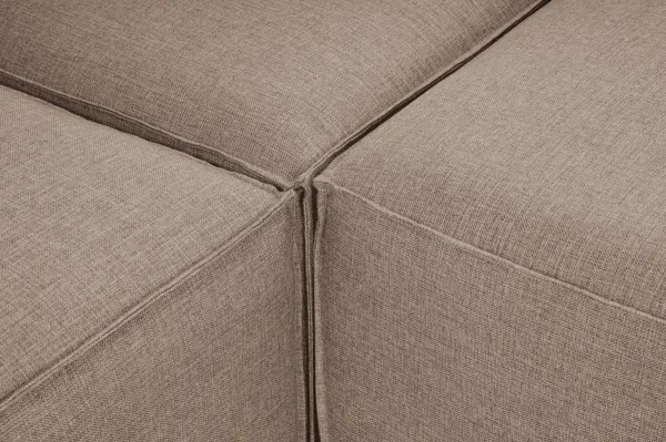 Hanah Home Rohová sedací souprava Fora 296 cm hnědá pravá