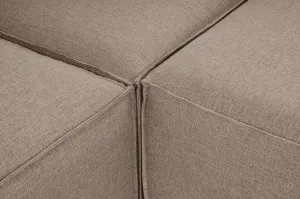 Hanah Home Rohová sedací souprava Fora 296 cm hnědá pravá