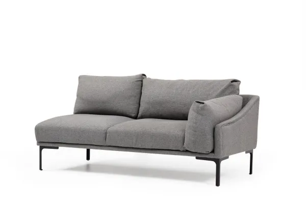 Hanah Home Rohová sedací souprava Leo 255 cm šedá levá