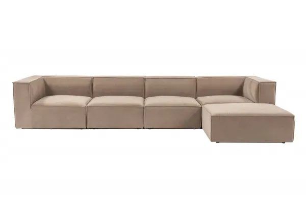Hanah Home Rohová sedacia súprava Sora 430 cm cappucino pravá