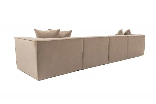 Hanah Home Rohová sedacia súprava Sora 430 cm cappucino pravá