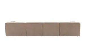 Hanah Home Rohová sedacia súprava Sora 430 cm cappucino pravá