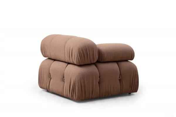 Hanah Home Modul pohovky Bubble bouclé hnědý levý