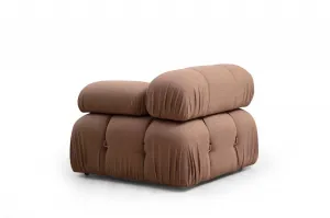 Hanah Home Modul pohovky Bubble bouclé hnědý pravý