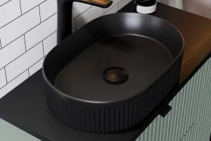 Comad Kúpeľňová zostava Nova Denim Beyond s doskou a umývadlom 60 cm modrá/dub coast evoke