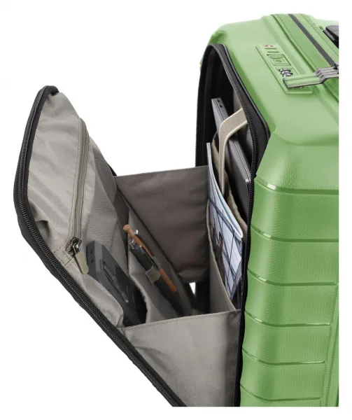 Sada cestovných kufrov Travelite Mooby S,M,L Front pocket Green
