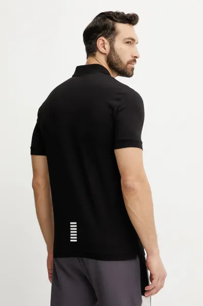Čierne pánske polo tričko EA7