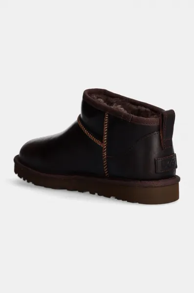 Kožené snehule UGG Classic Ultra Mini Lthr Regen