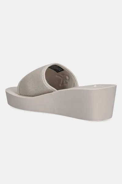 Šlapky Calvin Klein Jeans BEACH WEDGE SLIDE CANVAS