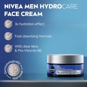 NIVEA MEN Hydrocare intenzívny hydratačný krém pre mužov 50 ml