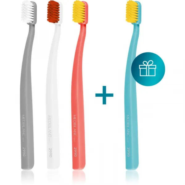 MEDIBLANC 2990 Soft zubné kefky soft 4 ks