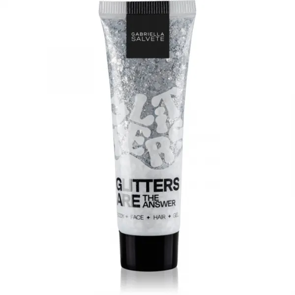 Gabriella Salvete Glitters Are The Answer trblietky na tvár, telo a vlasy odtieň Silver 30 ml