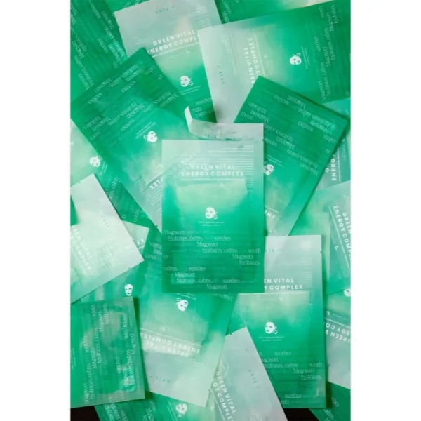AXIS-Y Mugwort Green Vital Energy Complex Sheet Mask plátenná maska s hydratačným a upokojujúcim účinkom 27 ml