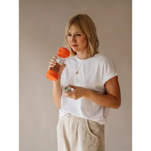 Equa Active sklenená fľaša na vodu Tangerine 550 ml