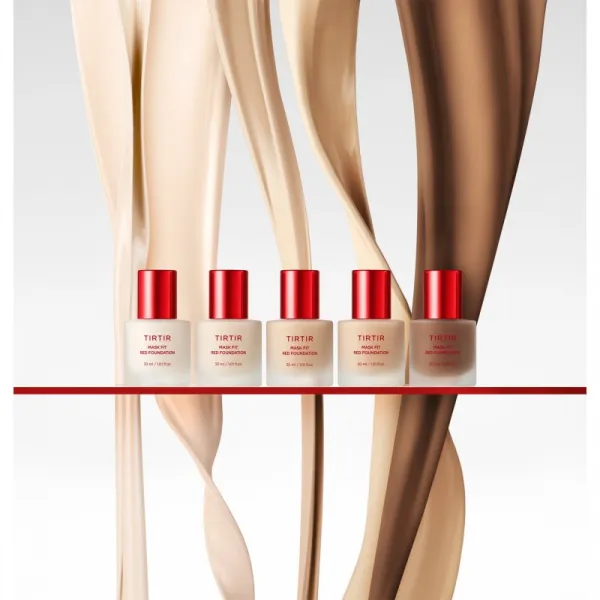 TIRTIR Mask Fit Red Foundation rozjasňujúci tekutý make-up s hydratačným účinkom odtieň 33C Hazel 30 ml