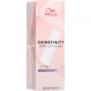 Wella Professionals Shinefinity Zero Lift Glaze demipermanentná farba na vlasy odtieň 07/97 60 ml