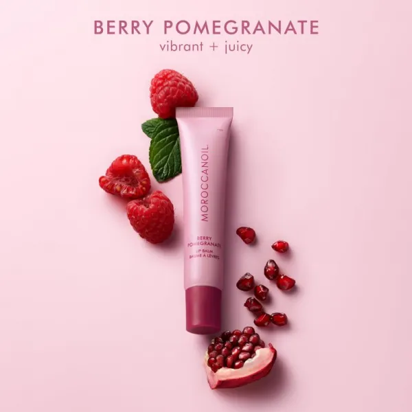 Moroccanoil Lip Balm balzam na pery odtieň Berry Pomegranate 15 g