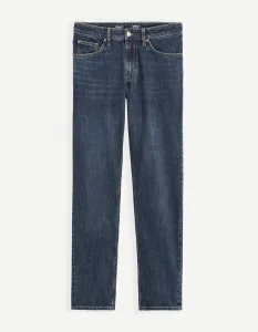 Modré pánske straight fit rifle Celio C15 Coblue15