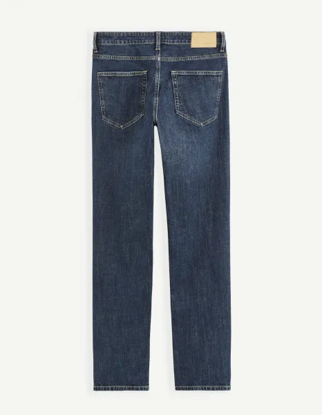 Modré pánske straight fit rifle Celio C15 Coblue15