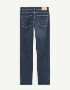 Modré pánske straight fit rifle Celio C15 Coblue15