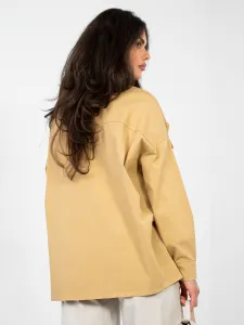 Jednofarebná košeľa camel