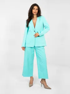 Tyrkysové sako Blazer-IT-MA-FL7703.49