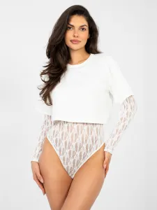 Biele čipkované body