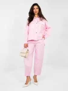 Ružová dámska košeľa