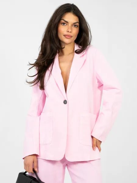 Ružový dámsky blazer