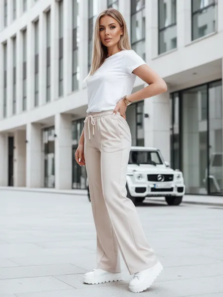 Dámske tepláky DRESSANIK, svetlobéžové