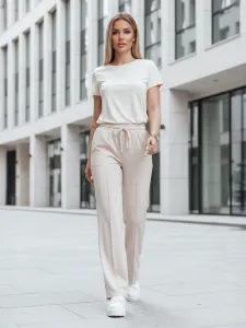Dámske tepláky DRESSANIK, svetlobéžové