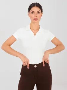 Blúzka s krátkym rukávom ecru