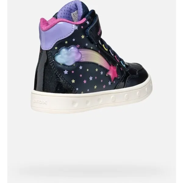 Dark Blue Girls Geox Skylin Sneakers - Girls