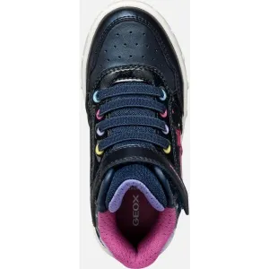 Dark Blue Girls Geox Skylin Sneakers - Girls