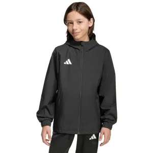 adidas ENTRADA 26 WEATHER JACKET Y Detská bunda, čierna, veľkosť