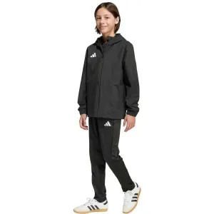 adidas ENTRADA 26 WEATHER JACKET Y Detská bunda, čierna, veľkosť