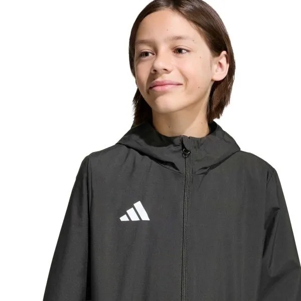 adidas ENTRADA 26 WEATHER JACKET Y Detská bunda, čierna, veľkosť