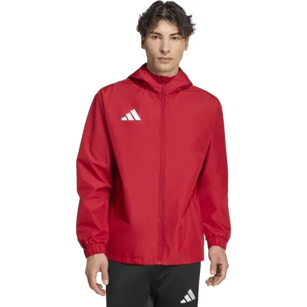 adidas ENTRADA 26 WEATHER JACKET Pánska bunda, červená, veľkosť