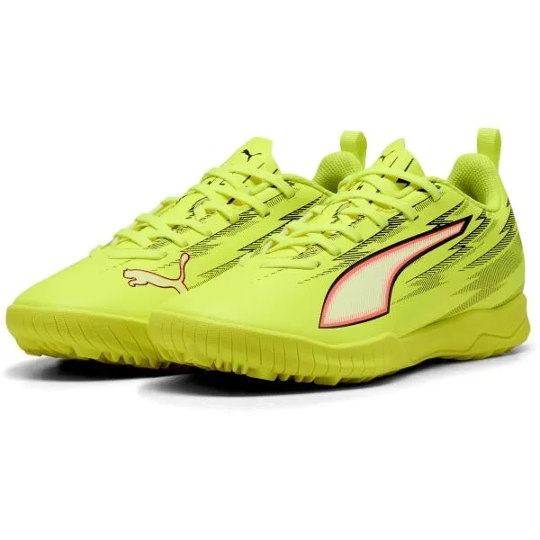 Puma ULTRA 6 PLAY TT JR Detské turfy, svetlo zelená, veľkosť 29