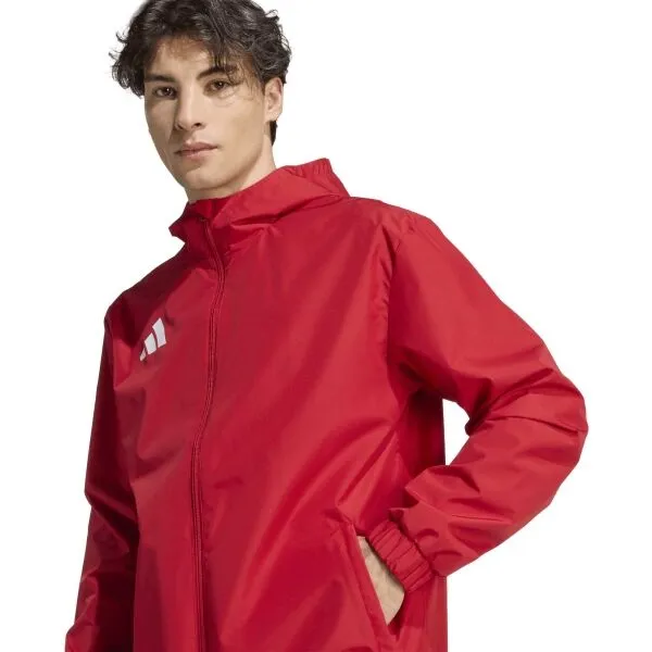 adidas ENTRADA 26 WEATHER JACKET Pánska bunda, červená, veľkosť