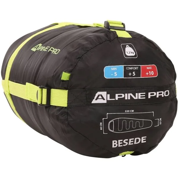 ALPINE PRO BESEDE Spací vak, čierna, veľkosť