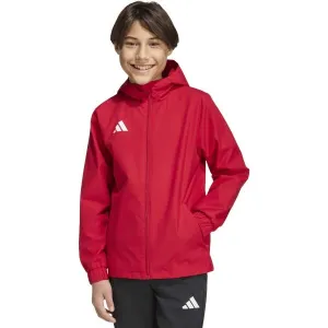 adidas ENTRADA 26 WEATHER JACKET Y Detská bunda, červená, veľkosť