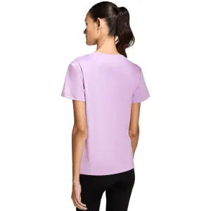 adidas WORKOUT MIN V NECK TEE Dámske tričko, fialová, veľkosť